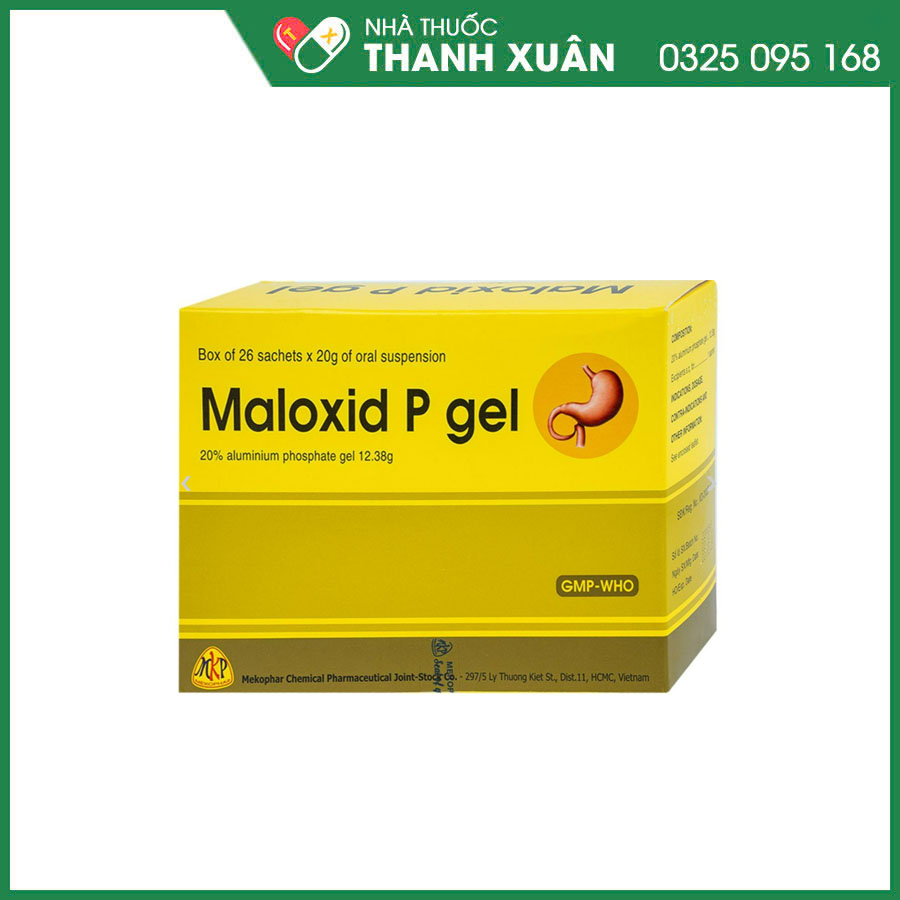 Maloxid P Gel thuốc điều trị viêm thực quản, viêm dạ dày cấp và mạn tính, loét dạ dày - tá tràng